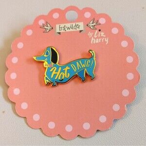 Erstwilder - Liz Harry - Hot Dawg enamel pin-NEW